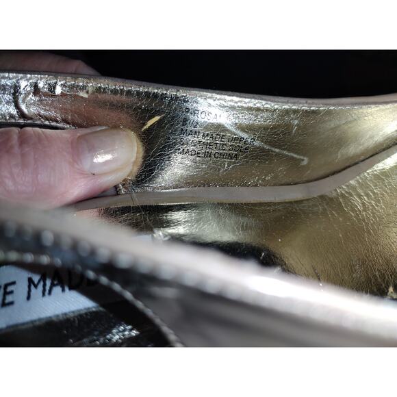 Steve Madden Nude Peep Toe sling back heels size 8.5 - Picture 6 of 6